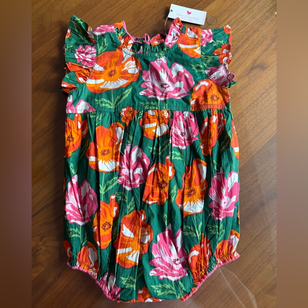 Pink Chicken Jennifer Bubble Vintage Poppy 2Y NWT